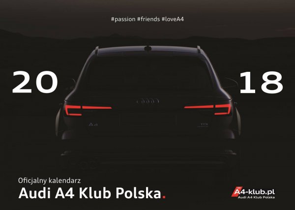 Kalendarz Audi A4 Klub Polska 2018r