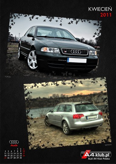 Kalendarz Audi A4 Klub Polska 2011r