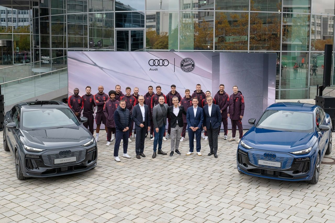 Audi przekazujące samochody służbowe dla FC Bayern